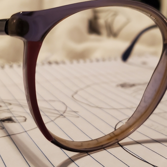 Oversized purple vintage glasses - Picture 2 of 8